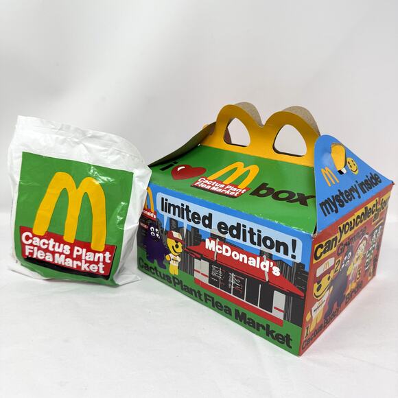 McDonald’s Cactus Plant Flea Market Adult Happy Meal Box Sealed Cactus Toy 2022 - Picture 1 of 5